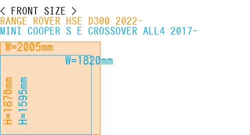 #RANGE ROVER HSE D300 2022- + MINI COOPER S E CROSSOVER ALL4 2017-